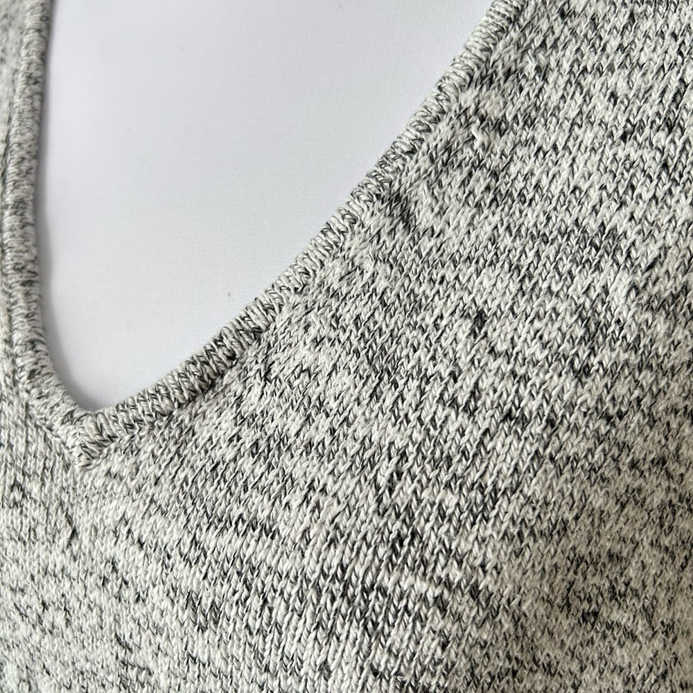 Madewell Marled Gray Knit Sweater Top Oversized Small - Picture 3 of 8